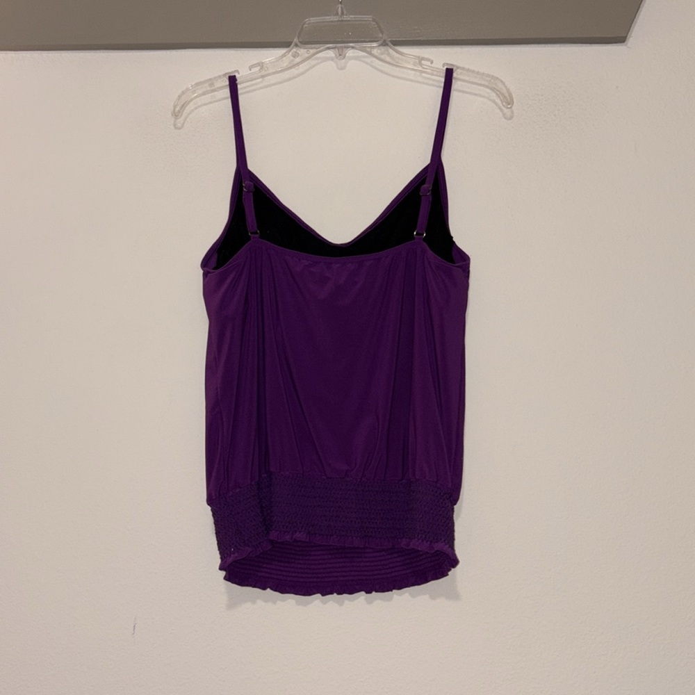 Magicsuit Justina Blouson Tankini Top in Amethyst Purple SZ 10 VGUC - Picture 4 of 8